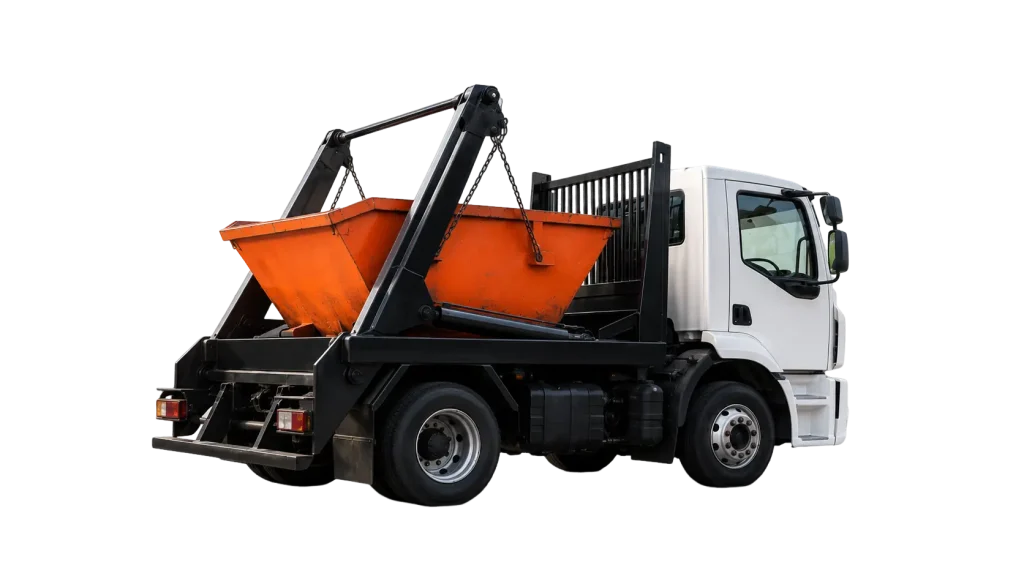 Camion con volquete contenedor para alquiler. Servicio en todo gran Mendoza